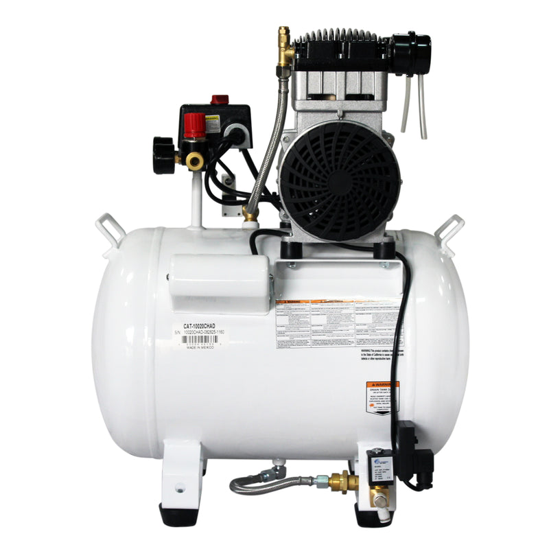 CALIFORNIA AIR TOOLS 10020CHAD Powerful 2.0 Hp Ultra Quiet, Oil-Free 10 Gallon Air Compressor with Automatic Drain Valve