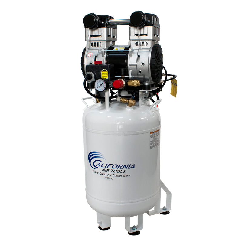 California Air Tools 10020DC 2 HP 10 Gallon Oil-Free Air Compressor with 80% Air Dryer