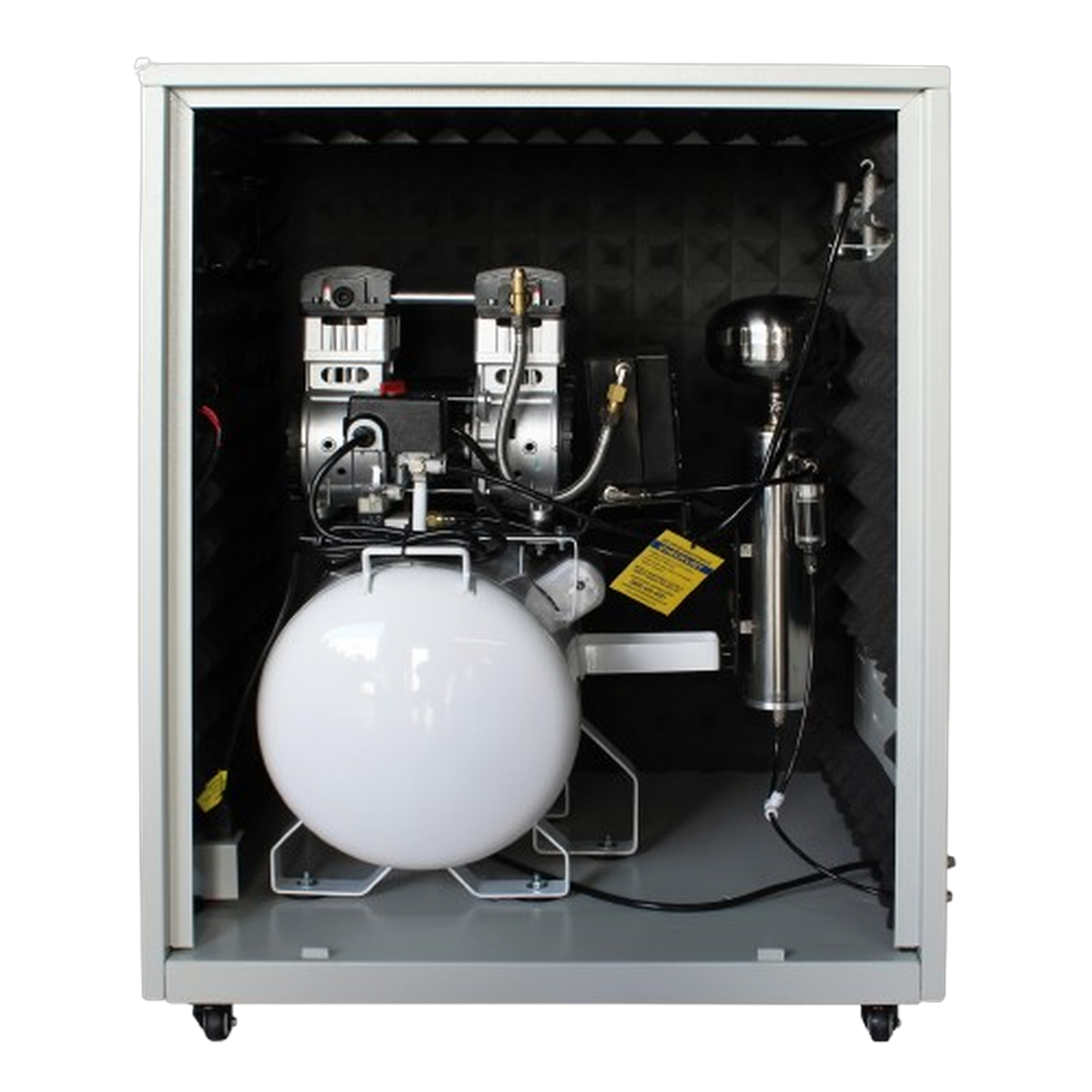 California Air Tools 10020DSPCAD 2.0 HP 10 Gallon Oil-Free Air Compressor with Air Dryer, Auto Drain, and Soundproof Cabinet