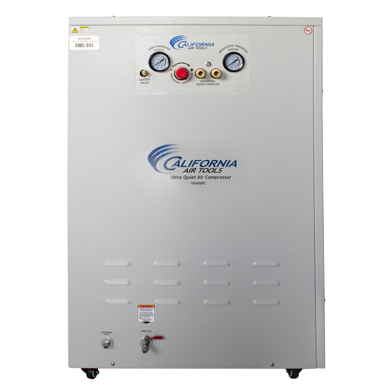 California Air Tools 10020DSPC 2.0 HP 10 Gallon Oil-Free Air Compressor with Air Dryer and Soundproof Cabinet