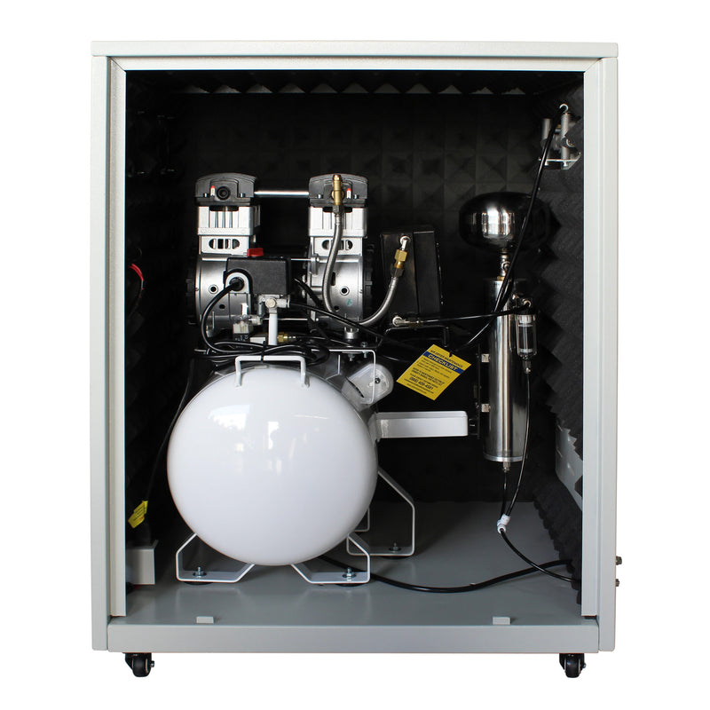 California Air Tools 10020DSPC 2.0 HP 10 Gallon Oil-Free Air Compressor with Air Dryer and Soundproof Cabinet