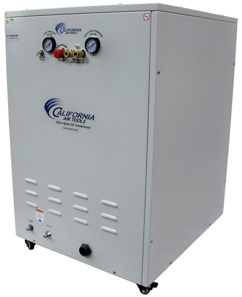 California Air Tools 10020HDSPCADC 2.0 HP 10 Gallon Oil-Free Air Compressor with 98% Air Drying System, Auto Drain, and Soundproof Cabinet