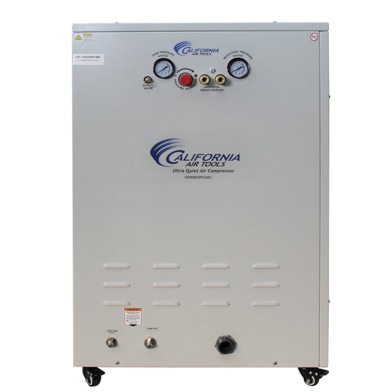 California Air Tools 10020HDSPCADC 2.0 HP 10 Gallon Oil-Free Air Compressor with 98% Air Drying System, Auto Drain, and Soundproof Cabinet