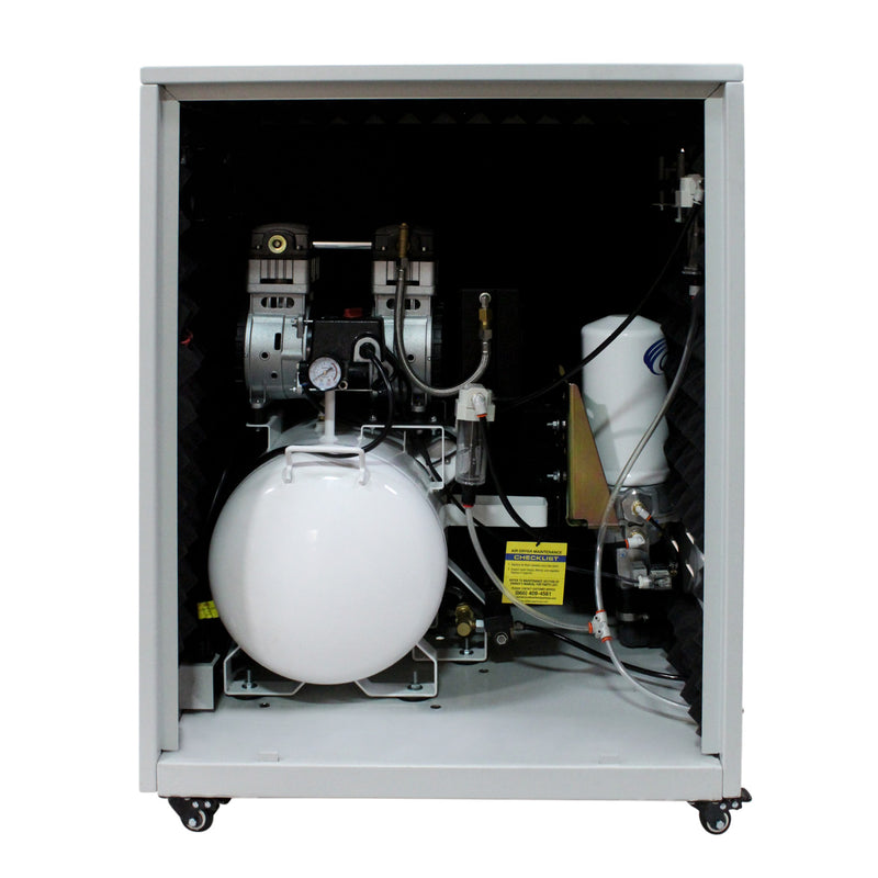 California Air Tools 10020HDSPCADC 2.0 HP 10 Gallon Oil-Free Air Compressor with 98% Air Drying System, Auto Drain, and Soundproof Cabinet