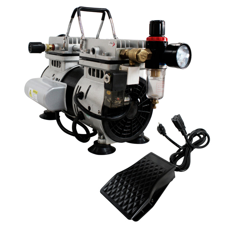 CALIFORNIA AIR TOOLS 10TL Ultra Quiet 1.0 Hp, Oil-Free, Lightweight Tankless Air Compressor
