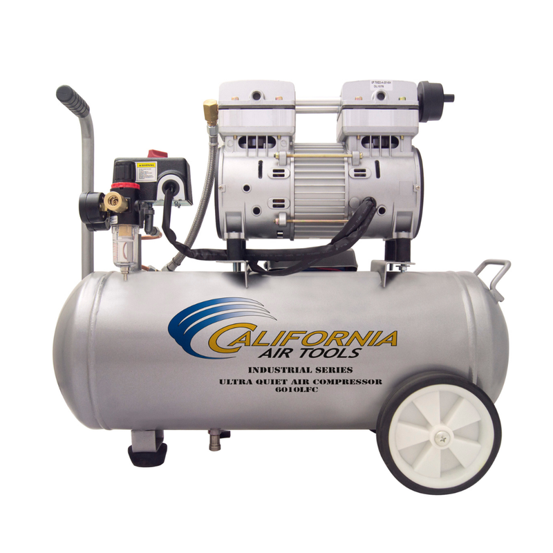 California Air Tools 6010LFC 1 HP 6 Gallon Oil-Free Air Compressor