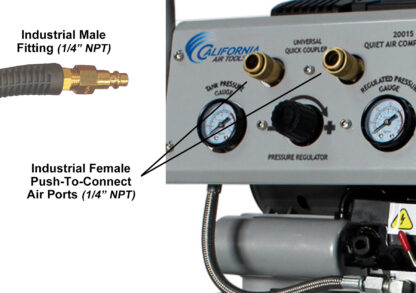 CALIFORNIA AIR TOOLS 20015 Ultra Quiet, Oil-Free and Powerful 1.5 Hp Portable 20-Gallon Air Compressor