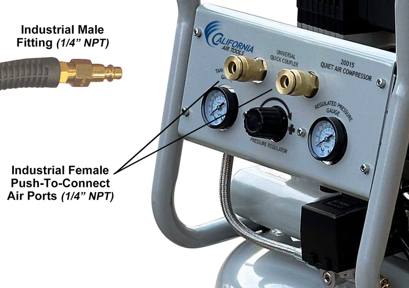 CALIFORNIA AIR TOOLS 20020 Ultra Quiet, Oil-Free and Powerful 2.0 Hp Portable 20-Gallon Air Compressor