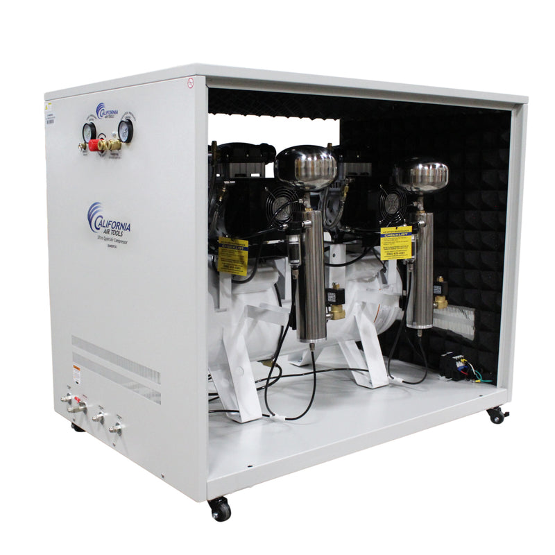 California Air Tools 20040DSPCAD 4.0 HP 20 Gallon Oil-Free Air Compressor with Air Dryer, Auto Drain, and Soundproof Cabinet