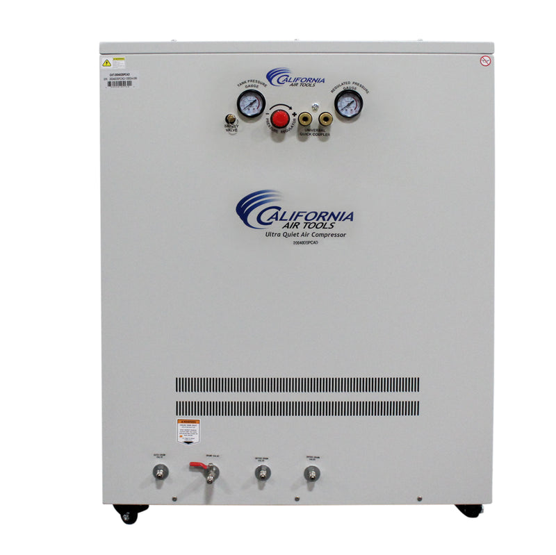 California Air Tools 20040DSPCAD 4.0 HP 20 Gallon Oil-Free Air Compressor with Air Dryer, Auto Drain, and Soundproof Cabinet
