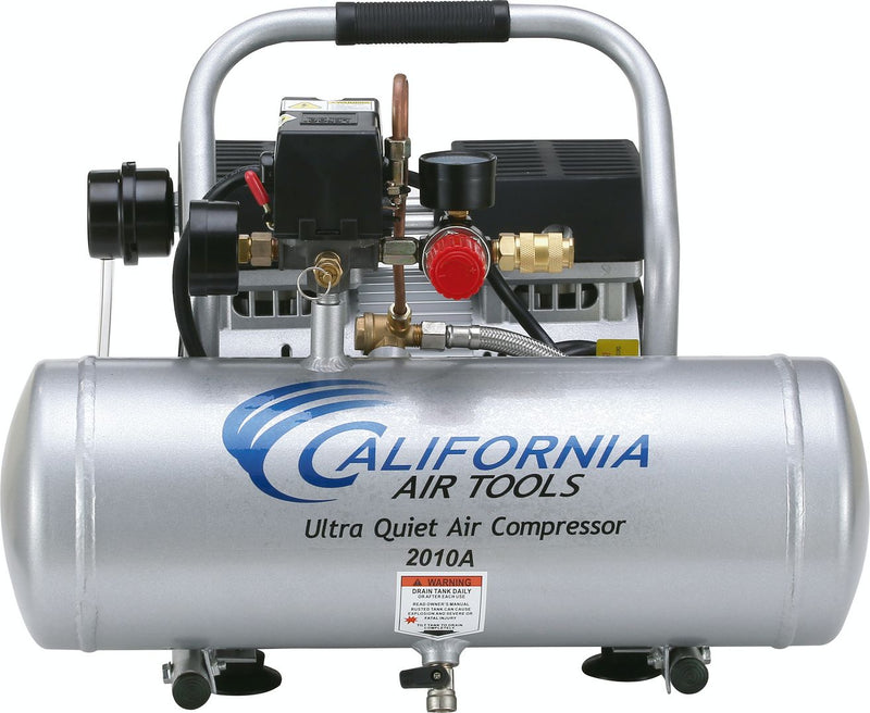 CALIFORNIA AIR TOOLS 2010A Ultra Quiet, Oil-Free, Lightweight 1.0 Hp 2 Gallon Air Compressor
