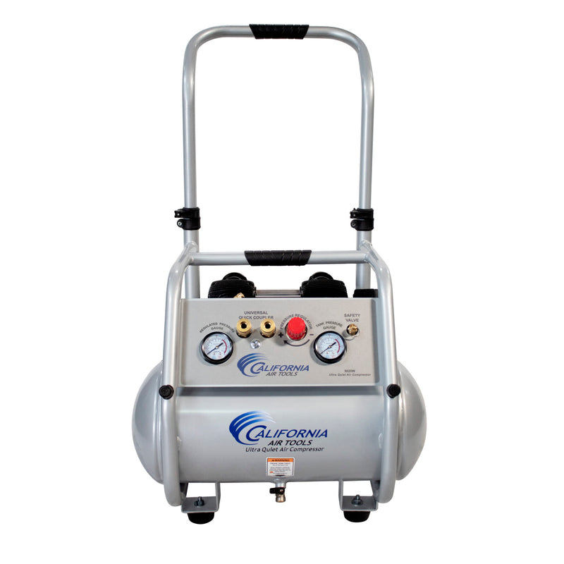 CALIFORNIA AIR TOOLS 5020W Powerful 2.0 Hp Ultra Quiet & Oil-Free Rugged 5 Gallon Air Compressor