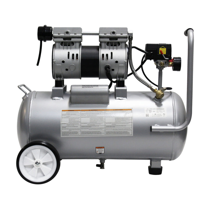 CALIFORNIA AIR TOOLS 8010 Ultra Quiet 1.0 Hp, Oil-Free, Lightweight 8-Gallon Air Compressor