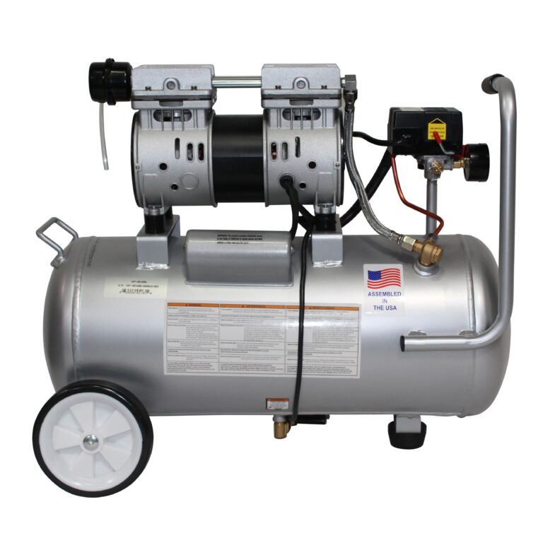 CALIFORNIA AIR TOOLS 8010AD Ultra Quiet, Oil-Free, Lightweight 1.0 Hp 8-Gallon Air Compressor with Automatic Drain Valve