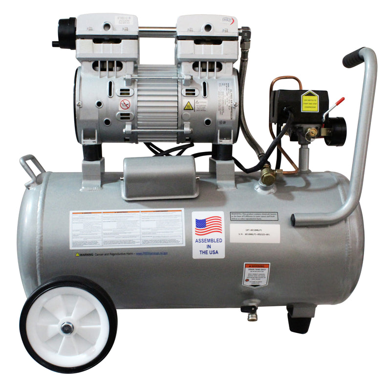 California Air Tools 8010ALFC 1 HP 8 Gallon Oil-Free Aluminum Air Compressor