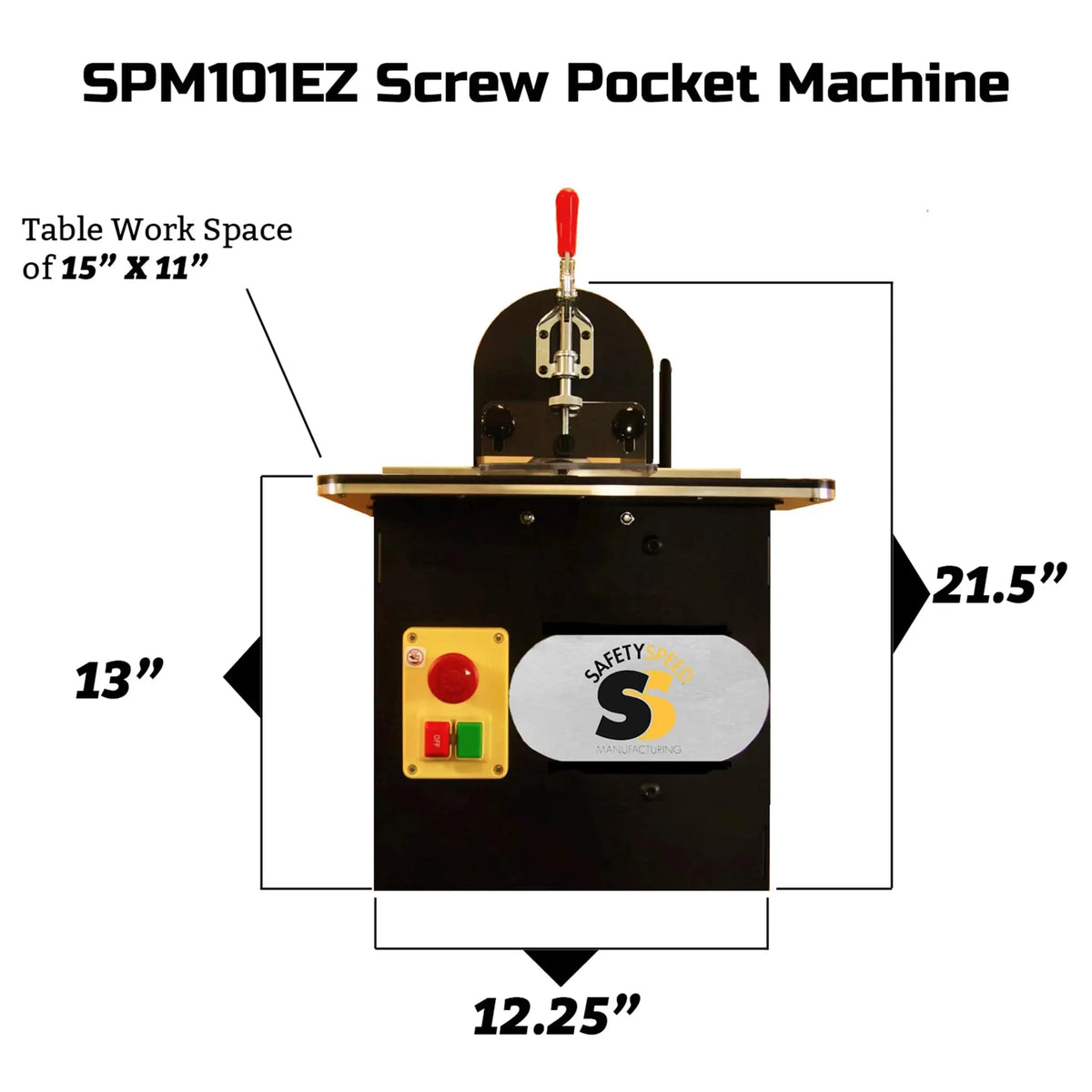 Safety Speed SPM101EZ Screw Pocket Machine – alternate view 3