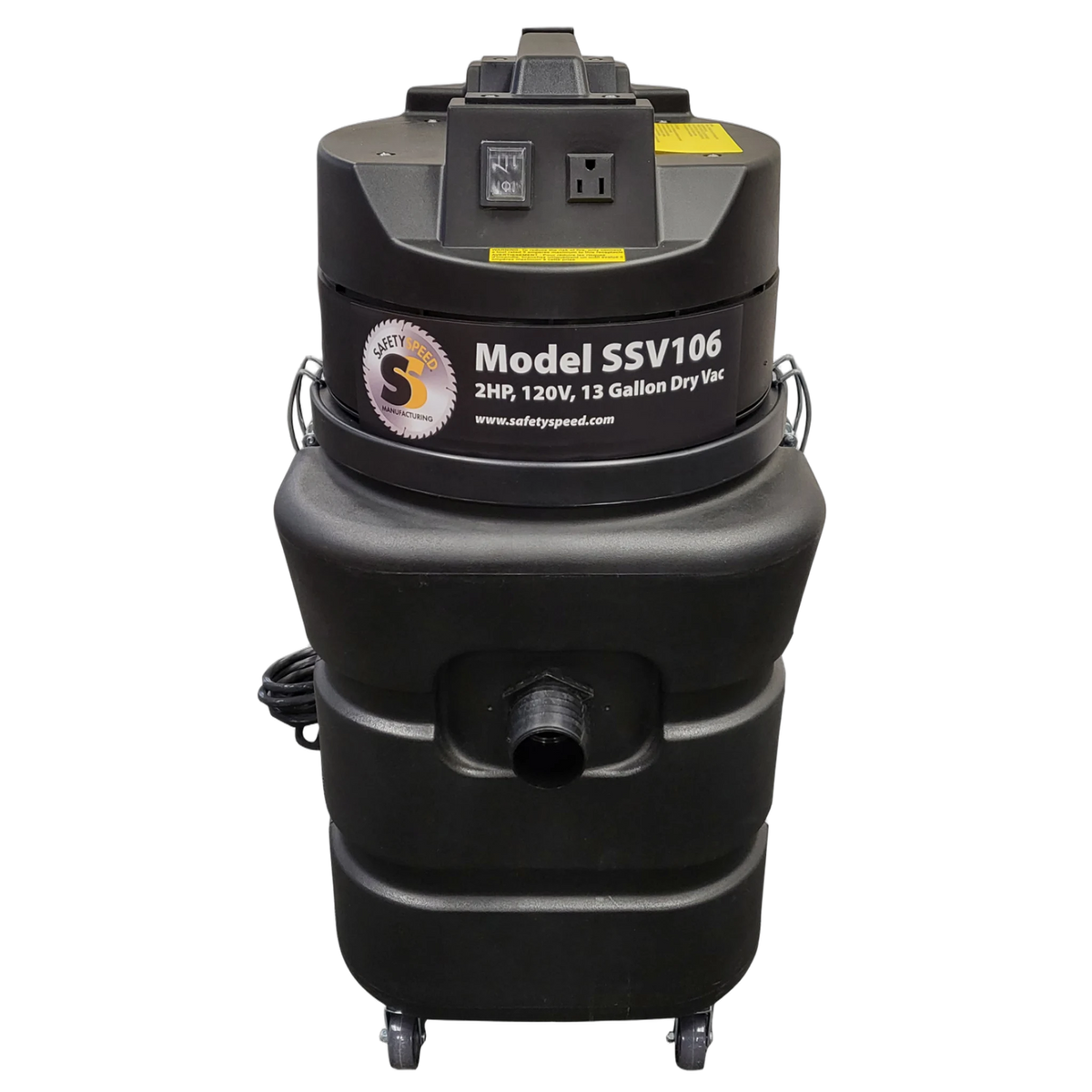 Safety Speed 13 Gallon Automated Vacuum – front
