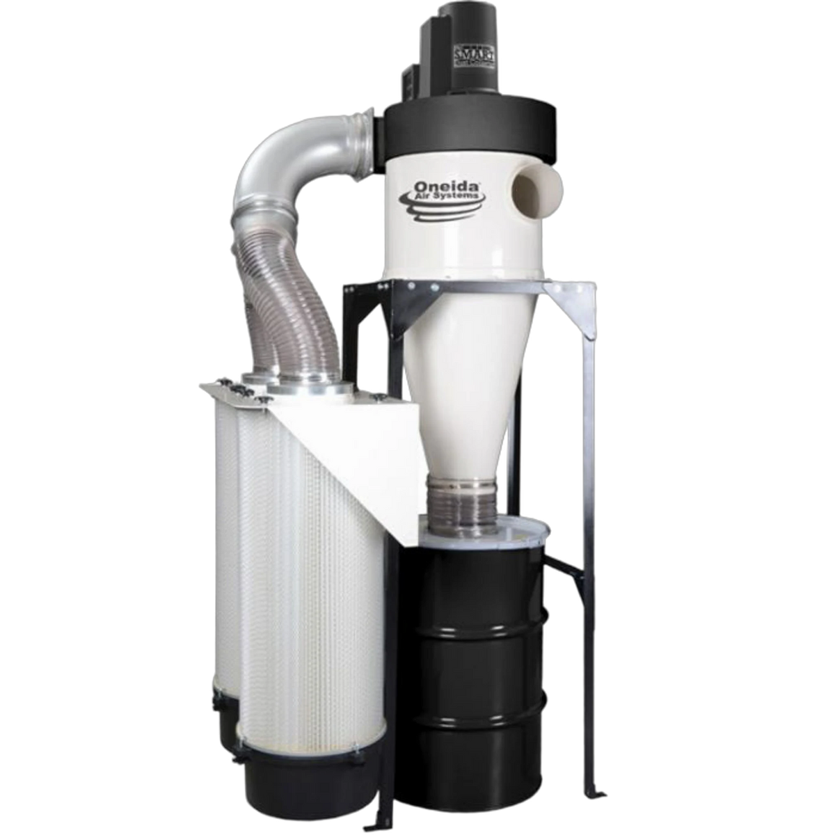Oneida 5hp High Vacuum SMART Boost 55 Gal. Freestanding Cyclone Dust Collector – front