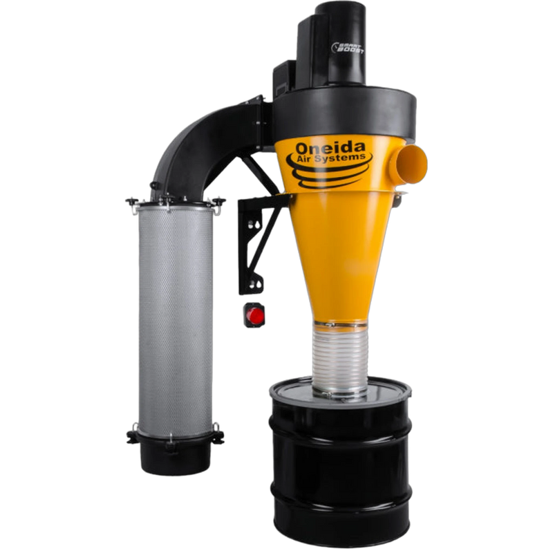 Oneida 3HP V-System 3000 SMART Boost HEPA-GFM Cyclone Dust Collector – front