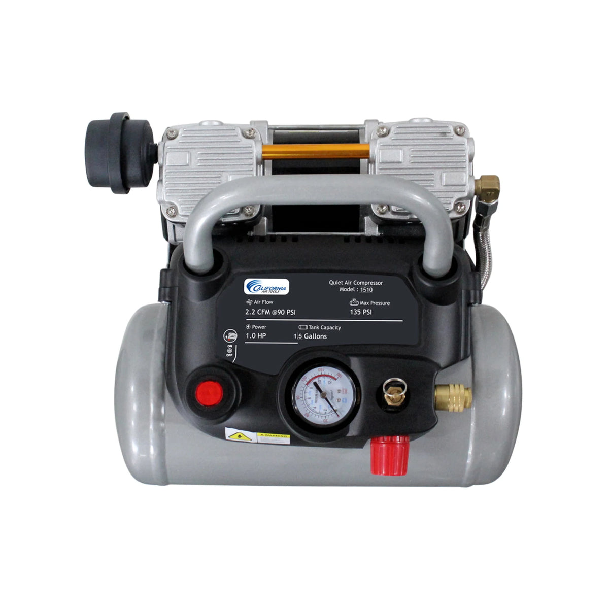 California Air Tools 1510 1 HP 1.5 Gallon Oil-Free Air Compressor – alternate view 3