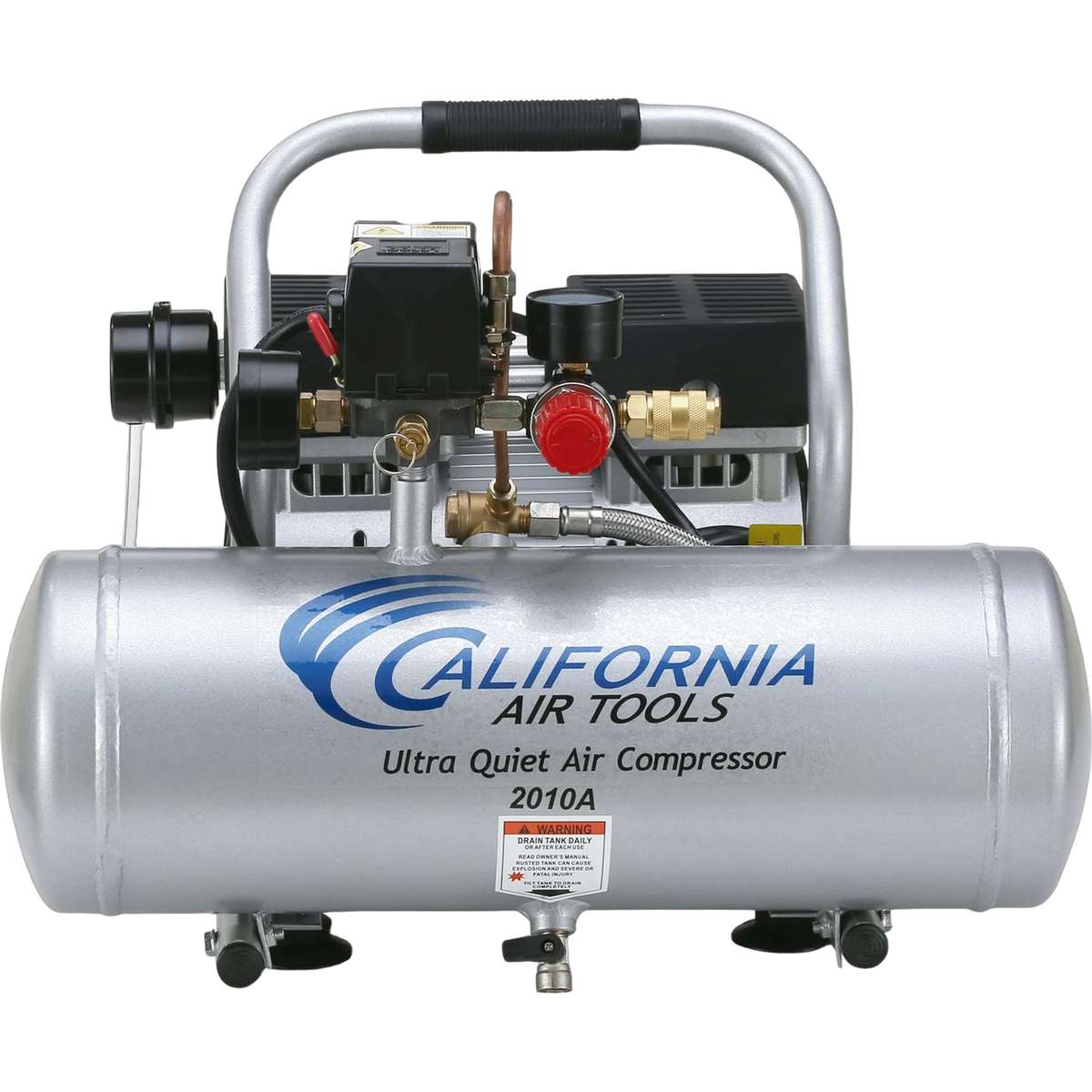 California Air Tools 2010A 1 HP 2 Gallon Oil-Free Air Compressor – front