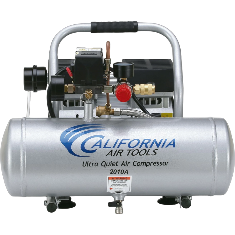 California Air Tools 2010A 1 HP 2 Gallon Oil-Free Air Compressor – front