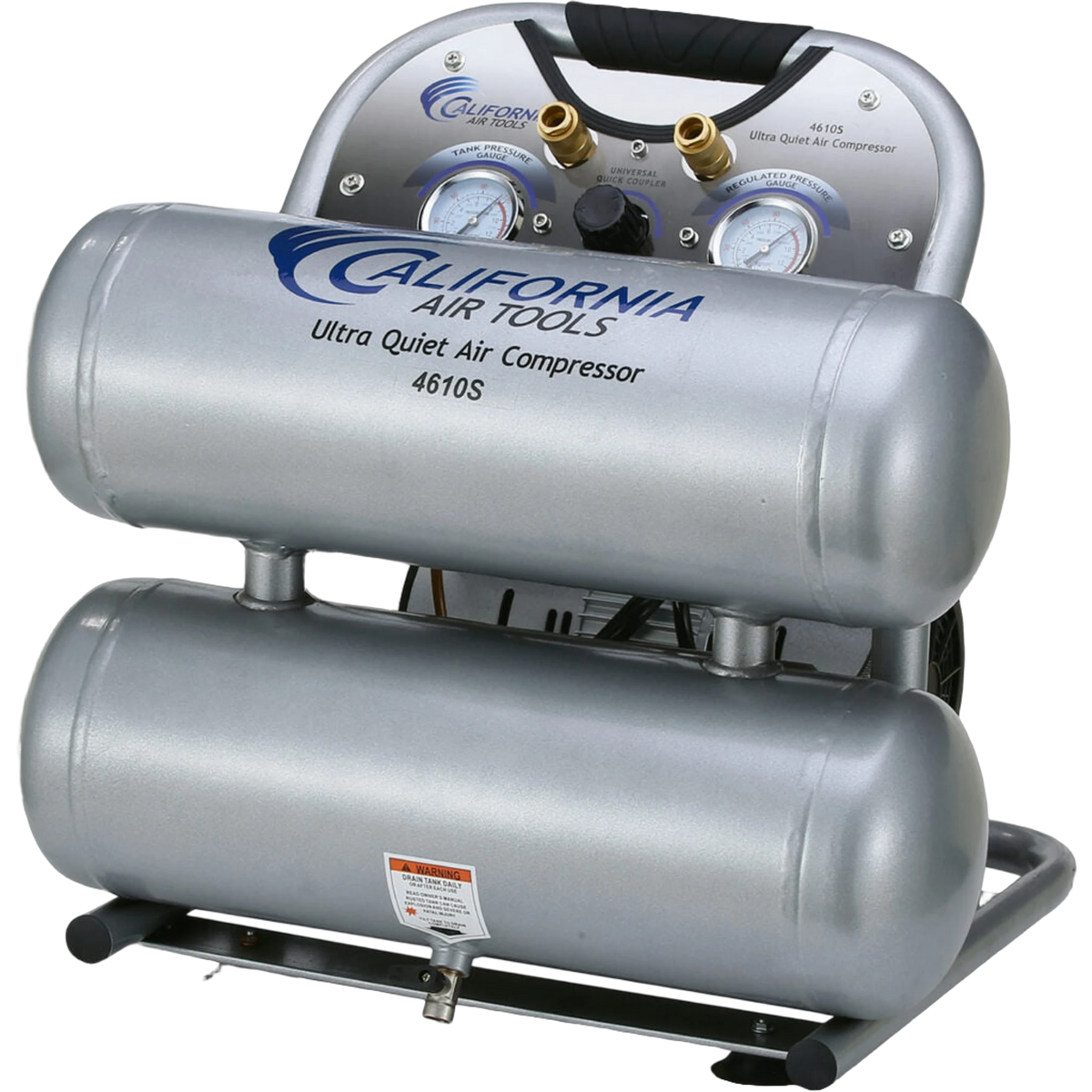 California Air Tools 4610S 1 HP 4.6 Gallon Oil-Free Air Compressor – front