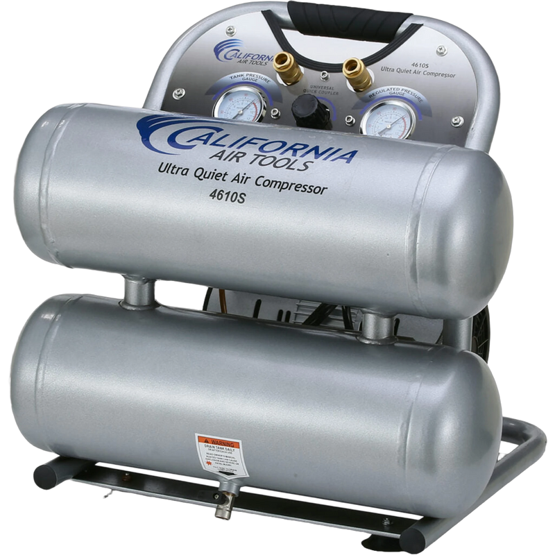 California Air Tools 4610S 1 HP 4.6 Gallon Oil-Free Air Compressor – front