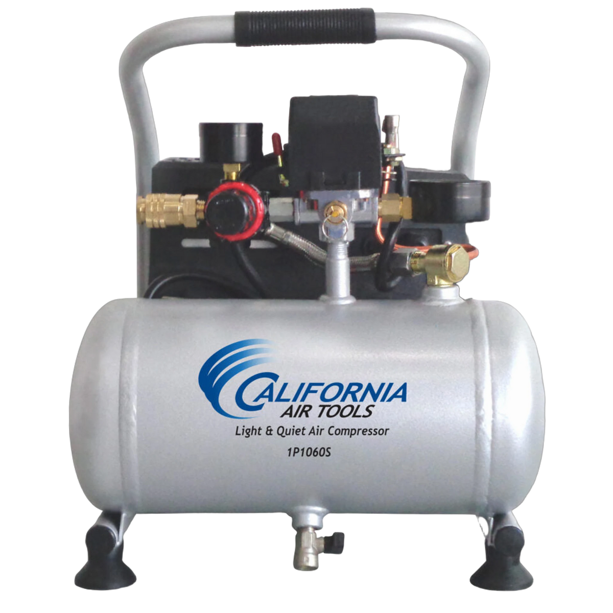 California Air Tools 1P1060S 0.6 HP 1 Gallon Oil-Free Portable Air Compressor – front