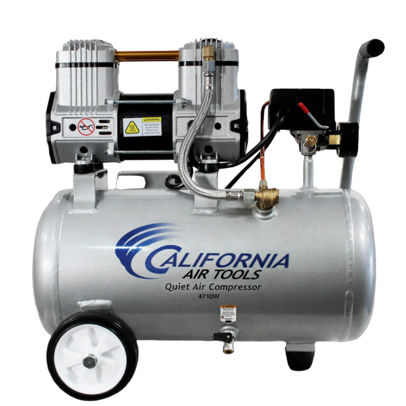 California Air Tools 4710W 1 HP 4.7 Gallon Oil-Free Air Compressor – front