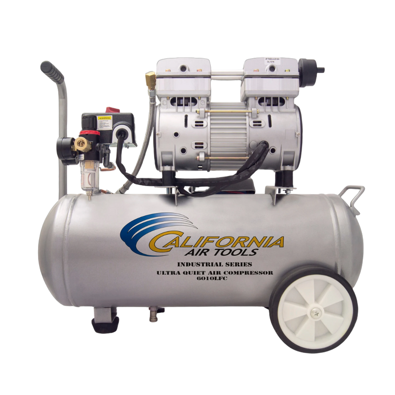 California Air Tools 6010LFC 1 HP 6 Gallon Oil-Free Air Compressor – front