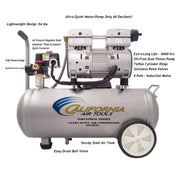 California Air Tools 6010LFC 1 HP 6 Gallon Oil-Free Air Compressor – alternate view 10
