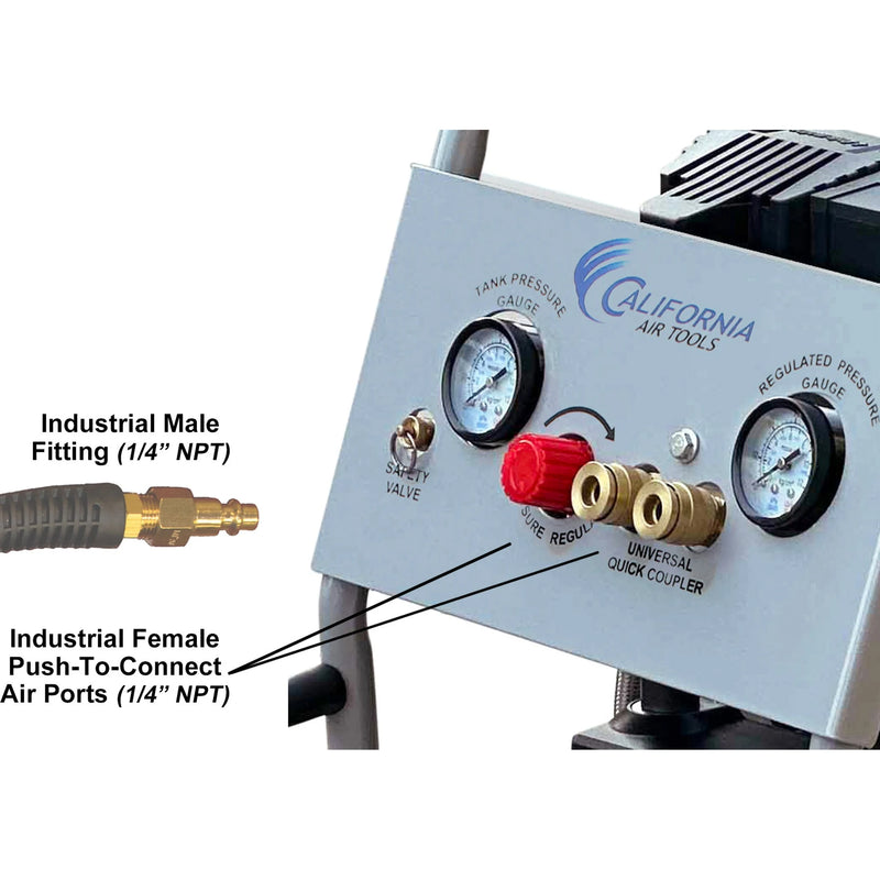 California Air Tools 10020C 2 HP 10 Gallon Oil-Free Air Compressor – alternate view 6