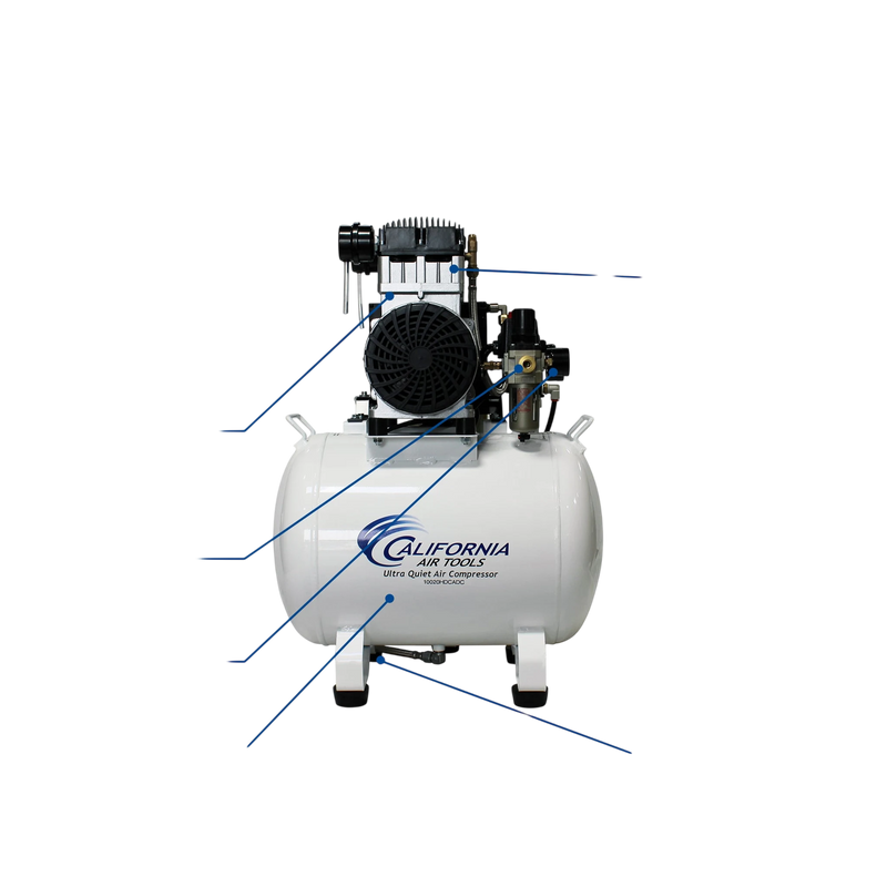 California Air Tools 10020HDCADC 2 HP 10 Gallon Oil-Free Air Compressor with 98% Air Drying System and Automatic Drain Valve – alternate view 7