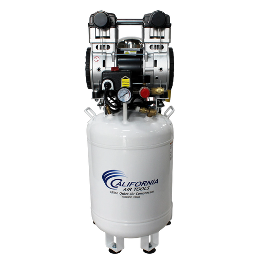 California Air Tools 10020DC-22060 2 HP 10 Gallon Oil-Free Air Compressor with 80% Air Dryer – front