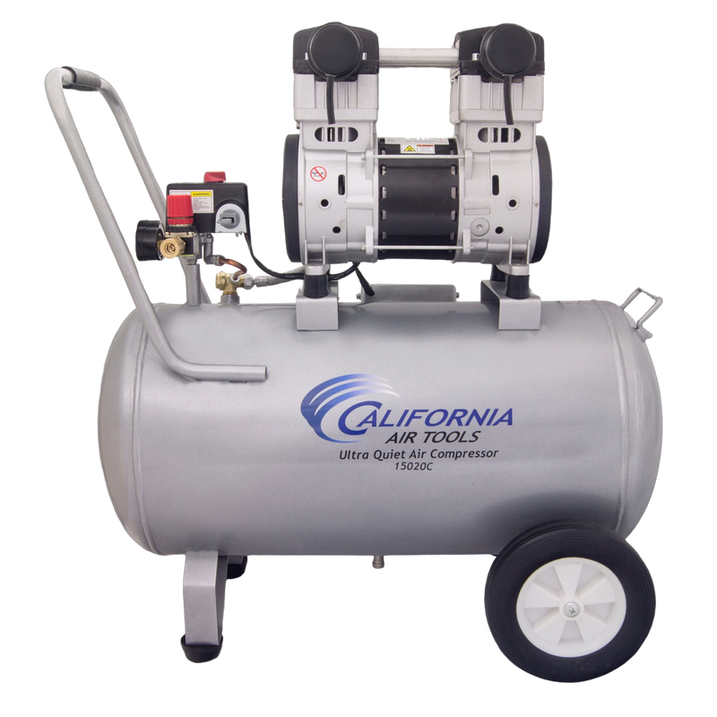 California Air Tools 15020C 2 HP 15 Gallon Oil-Free Air Compressor – front