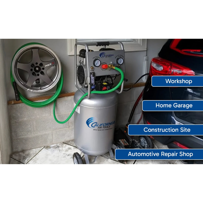 California Air Tools 20020 2.0 HP 20 Gallon Oil-Free Air Compressor – alternate view 4