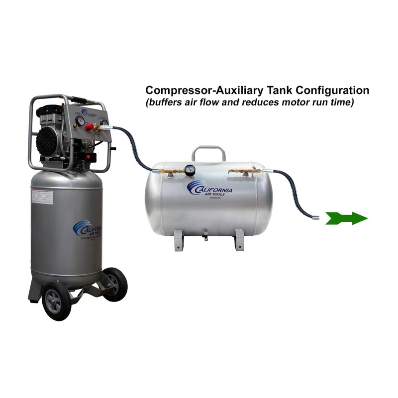California Air Tools 20020 2.0 HP 20 Gallon Oil-Free Air Compressor – alternate view 5