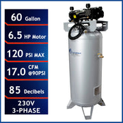 California Air Tools 60065C 6.5 HP 60 Gallon Oil-Free Air Compressor – alternate view 2