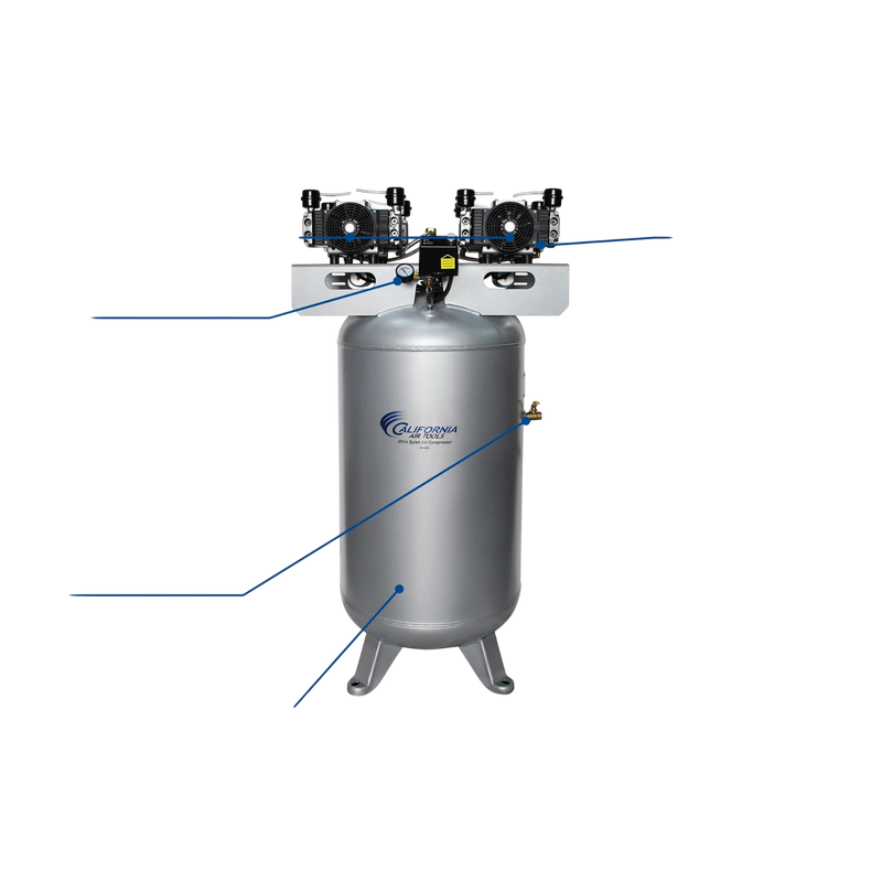 California Air Tools 80060C 6.0 HP 80 Gallon Oil-Free Stationary Air Compressor – alternate view 8