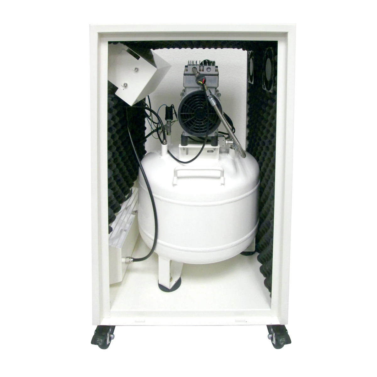 CALIFORNIA AIR TOOLS 8010SPCAD 1.0 Hp Ultra Quiet & Oil-Free 8 Gallon Air Compressor in Sound proof Cabinet with Auto Drain – alternate view 6