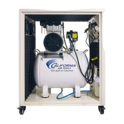 California Air Tools 10020SPCAD 2.0 HP 10 Gallon Oil-Free Air Compressor with Auto Drain and Soundproof Cabinet – front