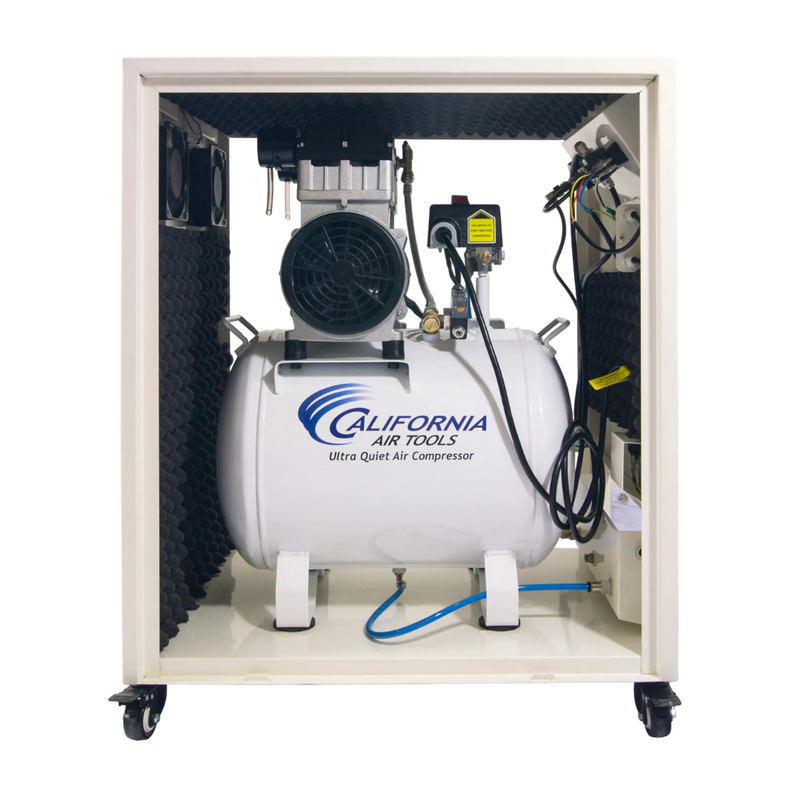 California Air Tools 10020SPCAD 2.0 HP 10 Gallon Oil-Free Air Compressor with Auto Drain and Soundproof Cabinet – alternate view 2