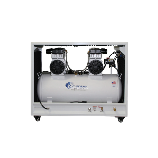 California Air Tools 20040SPCAD 4.0 HP 20 Gallon Oil-Free Air Compressor with Auto Drain and Soundproof Cabinet – front