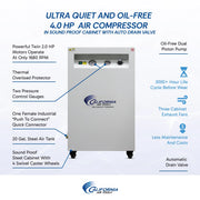 California Air Tools 20040SPCAD 4.0 HP 20 Gallon Oil-Free Air Compressor with Auto Drain and Soundproof Cabinet – alternate view 9