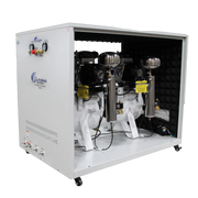 California Air Tools 20040DSPCAD 4.0 HP 20 Gallon Oil-Free Air Compressor with Air Dryer, Auto Drain, and Soundproof Cabinet – front