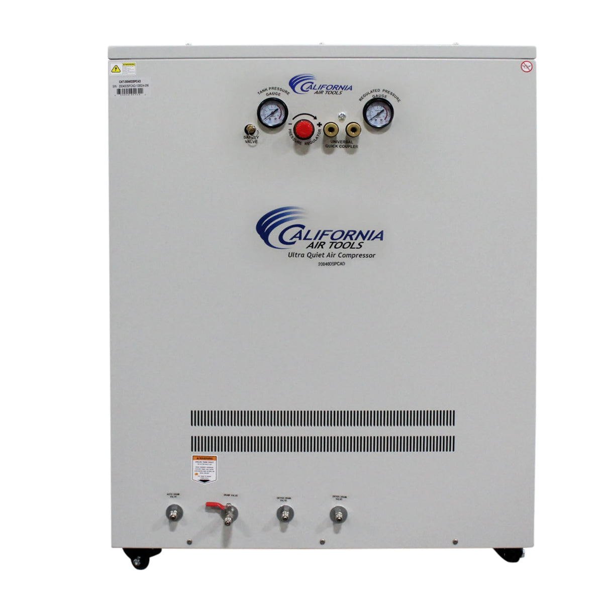 California Air Tools 20040DSPCAD 4.0 HP 20 Gallon Oil-Free Air Compressor with Air Dryer, Auto Drain, and Soundproof Cabinet – alternate view 4