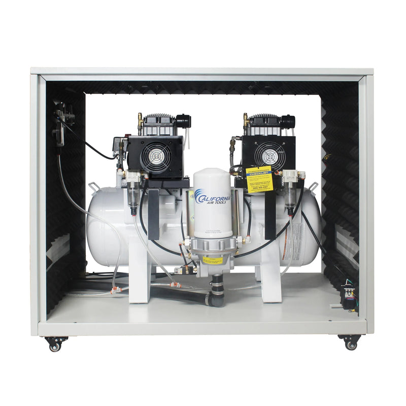 California Air Tools 20040DSPCADC 4.0 HP 20 Gallon Oil-Free Air Compressor with 98% Air Drying System, Auto Drain, and Soundproof Cabinet – alternate view 2