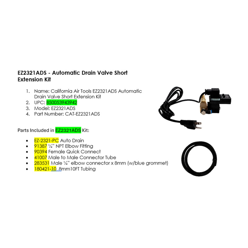 EZ2321ADS AUTOMATIC DRAIN VALVE SHORT EXTENSION KIT – alternate view 10