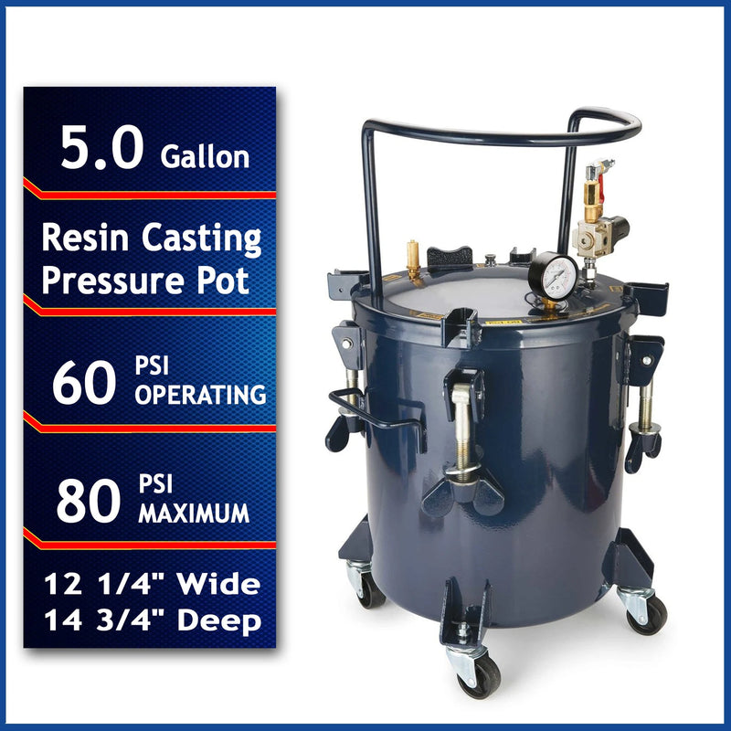 California Air Tools 365C 5 Gallon Resin Casting Pressure Pot – alternate view 2